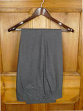26/0837 immaculate vintage aquascutum grey worsted flannel flat front trouser w/ daks tabs 34