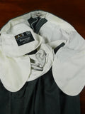 26/0838 immaculate vintage daks grey worsted flannel twin-pleat trouser w/ turn-ups 33