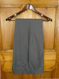 26/0839 immaculate vintage aquascutum grey worsted flannel flat front trouser w/ daks tabs 35