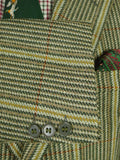 26/0832 immaculate vintage john g hardy khaki green wp check wool tweed sports jacket 40 regular