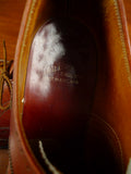 26/0852 vintage british brown brogue leather country shoe uk 9