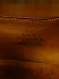 26/0851 vintage lloyd jennings london brown brogue monk-strap shoe uk 8.5