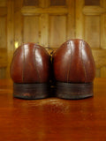26/0850 vintage 1980s austin reed london brown brogue shoe uk 8.5