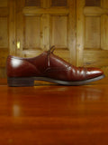 26/0850 vintage 1980s austin reed london brown brogue shoe uk 8.5