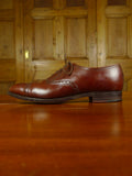 26/0850 vintage 1980s austin reed london brown brogue shoe uk 8.5