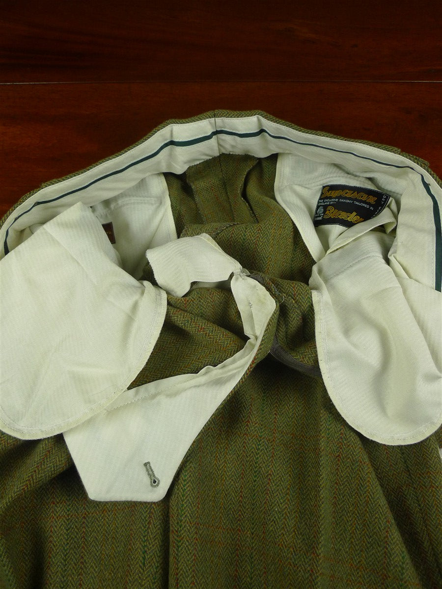 26/0843 vintage bladen green wp check tweed shooting breeks 34-38