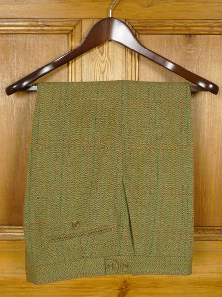 26/0843 vintage bladen green wp check tweed shooting breeks 34-38