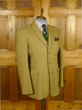 26/0833 hand tailored john g hardy alsport wp check tweed sports jacket w/ red linings 43 long