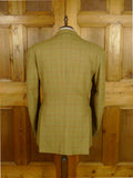 26/0833 hand tailored john g hardy alsport wp check tweed sports jacket w/ red linings 43 long