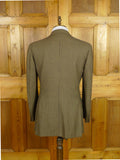 26/0835 vintage harrods brown shepherds check cashmere blend sports jacket blazer 40 regular