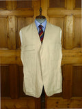 26/0847 immaculate 2015 kent haste lachter savile row bespoke unstructured linen chore jacket blazer 48 regular to long