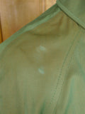 26/0857 wonderful vintage daks 2-tone green 100% cotton belted raincoat mac w/ removable red wool liner 42-44