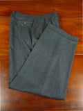 26/0860 daks grey worsted flannel twin-pleat trouser w/ turn-up 34-36