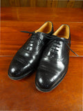 26/0881 nearly new tricker's 'devon' black calf leather oxford brogue shoe uk 8.5