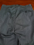 26/0864 vintage savile row bespoke high-rise 'cashmere -stripe' worsted morning dress trouser 28-32