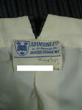 26/0864 vintage savile row bespoke high-rise 'cashmere -stripe' worsted morning dress trouser 28-32