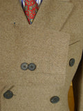 26/0876 immaculate nearly new aquascutum wool & 105 cashmere d/b fawn brown herringbone overcoat coat 36