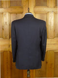 26/0862 vintage gieves & hawkes savile row navy blue d/b worsted wool blazer 43 regular