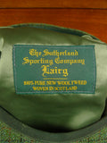 26/0879 scottish green lairg tartan check tweed flat cap for country pursuits / vintage revivals 61 cms