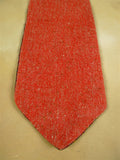 26/0893 genuine vintage silk & irish tweed red / bronze paisley pattern cravat for vintage revivals