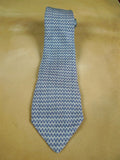 26/0906 immaculate salvatore ferragamo pale blue link pattern silk tie (rrp £200)
