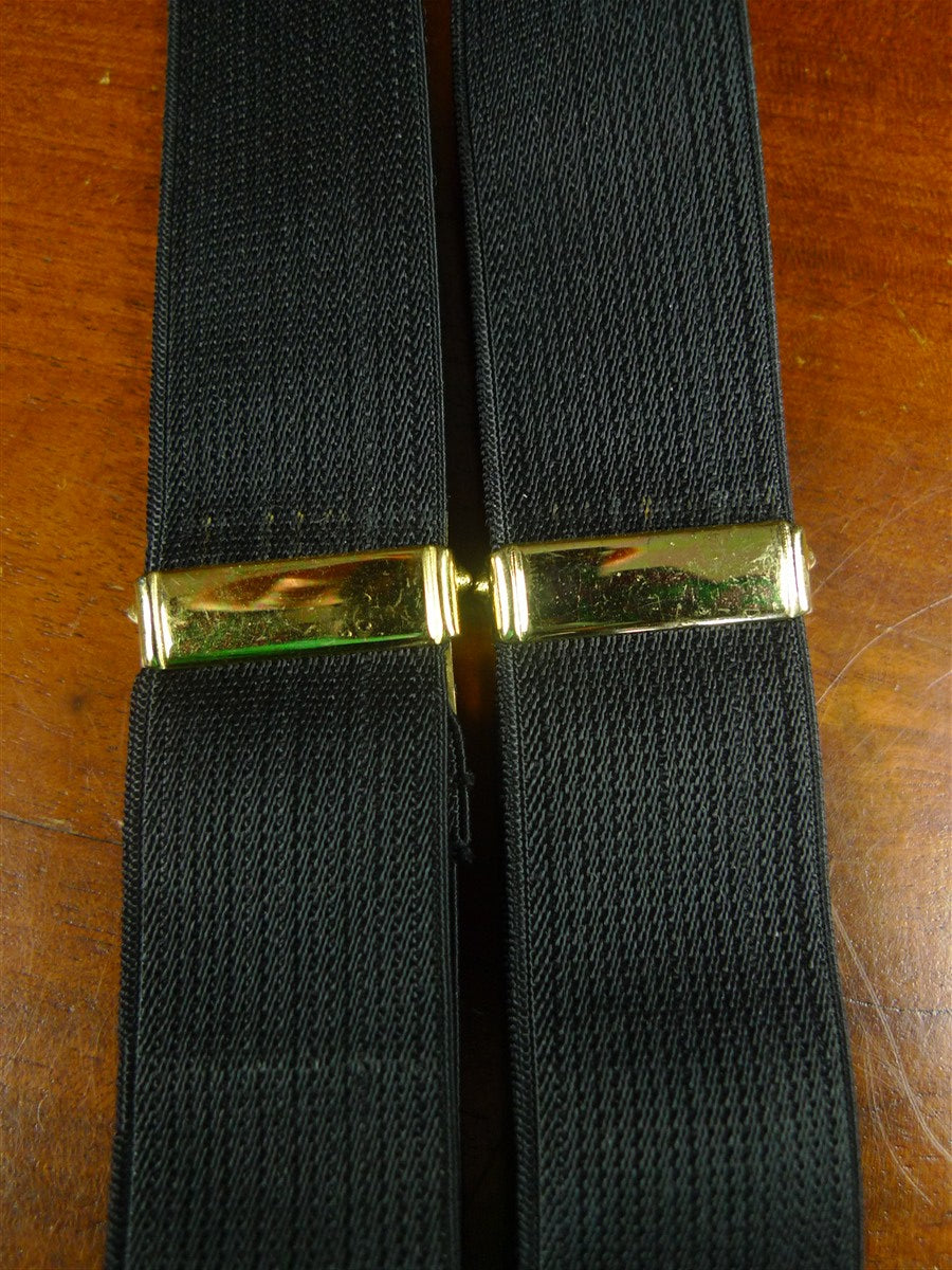 26/0920 immaculate vintage woven black evening dress braces w/ rope ends