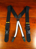 26/0911 english boxcloth evening dress braces w/ black leather ends