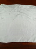 26/0940 vintage harrods ivory white macclesfield silk pocket square