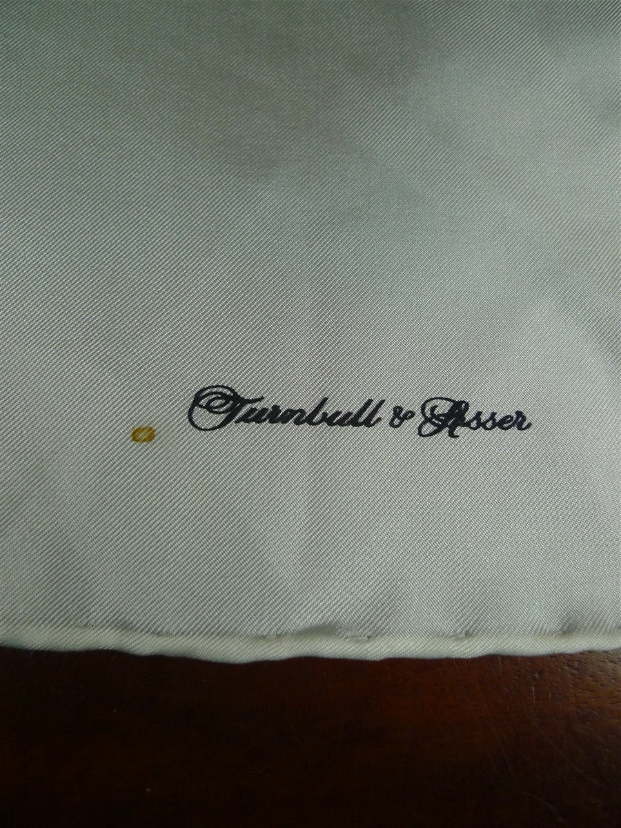 26/0942 ivory white turnbul & asser jermyn street silk pocket square