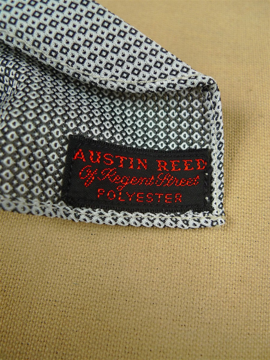 26/0929 vintage 1960s austin reed grey pattern tie for goodwood revival