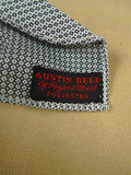 26/0929 vintage 1960s austin reed grey pattern tie for goodwood revival