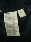 26/0935 vintage gieves & hawkes savile row navy blue rope-stripe wool suit 43 regular to long