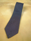 26/0952 vintage thomas pink london blue / red pattern silk tie