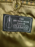 26/0960 immaculate 2001 savile row bespoke extra-heavyweight gun check tweed sports jacket 46 long