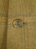 26/0959 exceptional immaculate vintage invertere heavyweight wp check heavyweight twill field coat w/ ghillie collar & back strap 44 regular