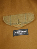 26/0959 exceptional immaculate vintage invertere heavyweight wp check heavyweight twill field coat w/ ghillie collar & back strap 44 regular
