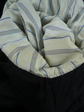 26/0957 vintage 2000 henry poole savile row bespoke grey rope-stripe d/b worsted suit 45 regular