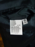 26/0963 near immaculate vintage harrods london canvassed navy blue d/b blazer 46 long