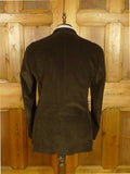 26/0965 immaculate hackett london brown corduroy sports jacket blazer 44 long
