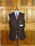 26/0966 immaculate gieves & hawkes savile row wool & 10% cashmere glen check unstructured sports jacket blazer 38 regular
