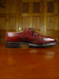 26/0986 wonderful extra-heavyweight vintage trickers mahogany brown commando sole country brogues shoe uk 11
