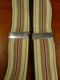 26/0995 genuine vintage beige & brown braces for goodwood revival