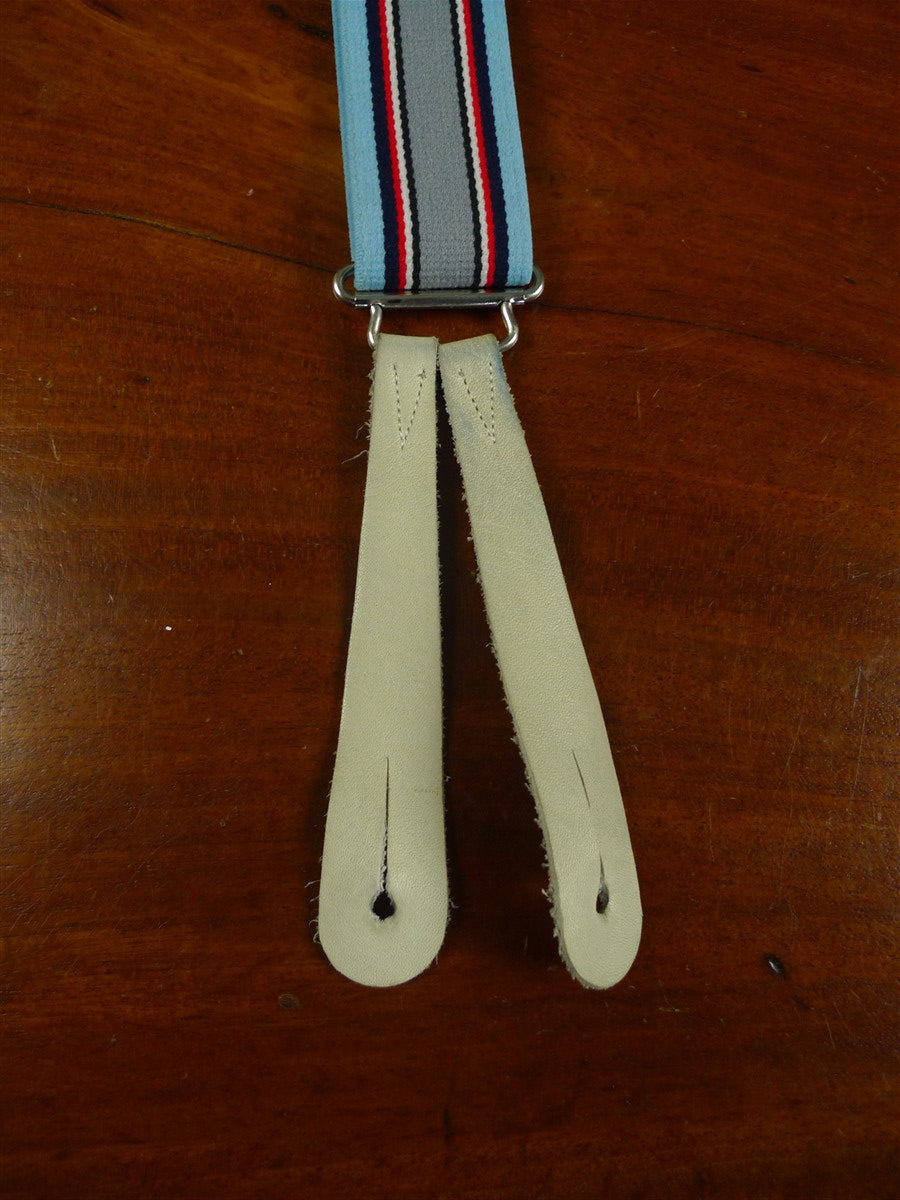 26/0994 genuine vintage blue / red & grey braces for goodwood revival
