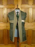 26/0973 immaculate vintage heavyweight green keepers tweed hacking jacket 43 long