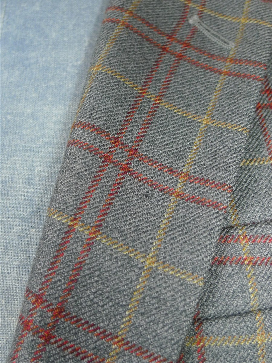 26/0983 VINTAGE TURNBULL & ASSER JERMYN STREET GREY WP CHECK WOOL SPORTS JACKET BLAZER 39-40 REGULAR