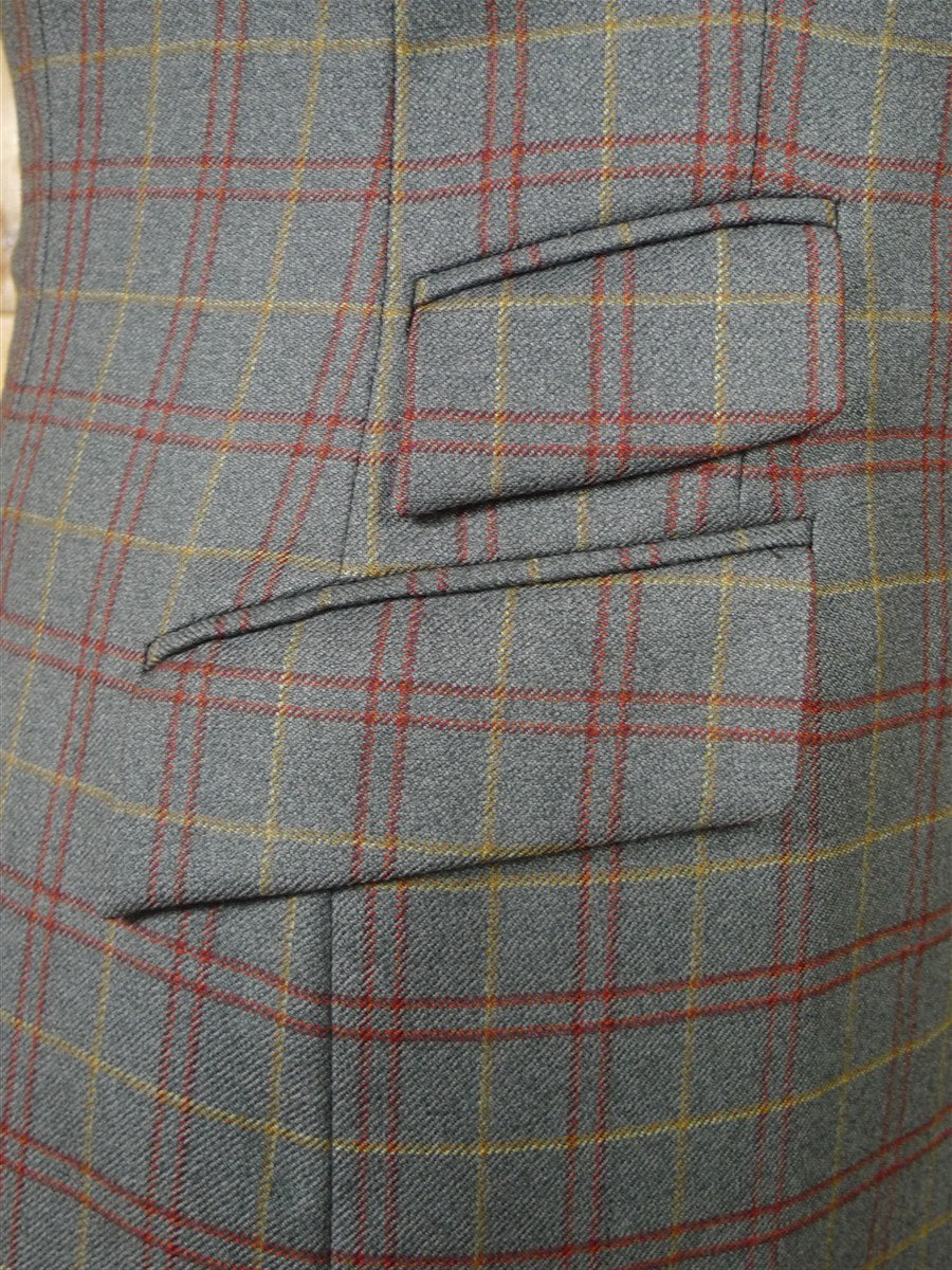 26/0983 VINTAGE TURNBULL & ASSER JERMYN STREET GREY WP CHECK WOOL SPORTS JACKET BLAZER 39-40 REGULAR