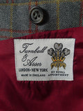 26/0983 VINTAGE TURNBULL & ASSER JERMYN STREET GREY WP CHECK WOOL SPORTS JACKET BLAZER 39-40 REGULAR