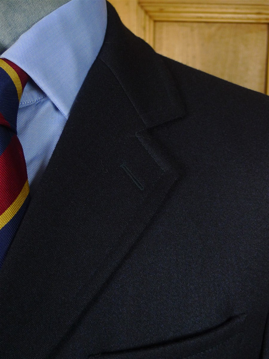 26/0980 immaculate cordings of piccadilly dark navy blue fox bros covert cloth overcoat coat 38 regular