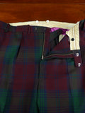 26/0975 vintage bespoke tailored tartan evening dress trouser 42-46
