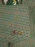 26/0976 vintage bespoke tailor green gun check 3-piece tweed suit 47 regular